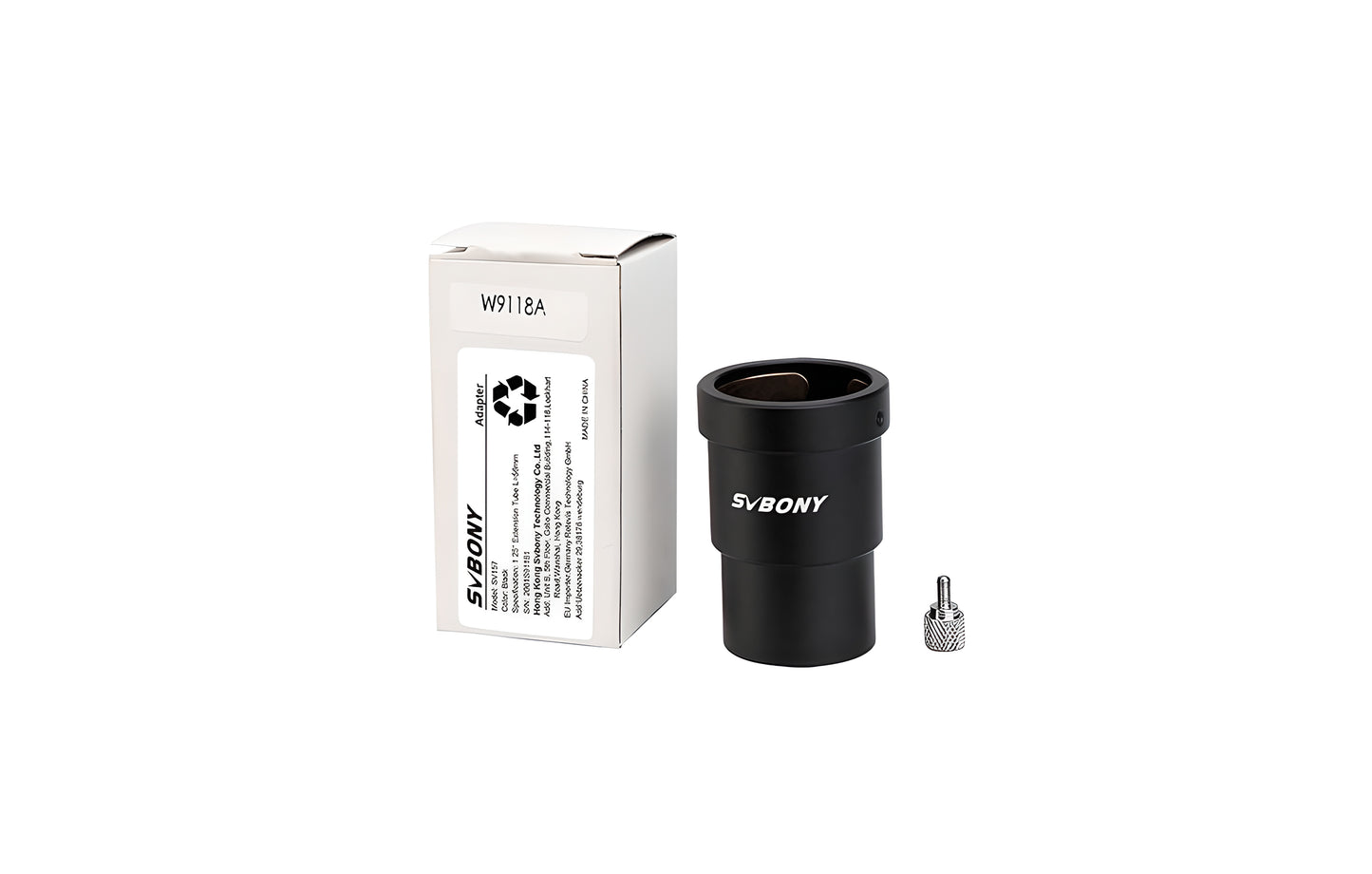 Tube d'Extension 1.25" pour Astronomie - SVBONY