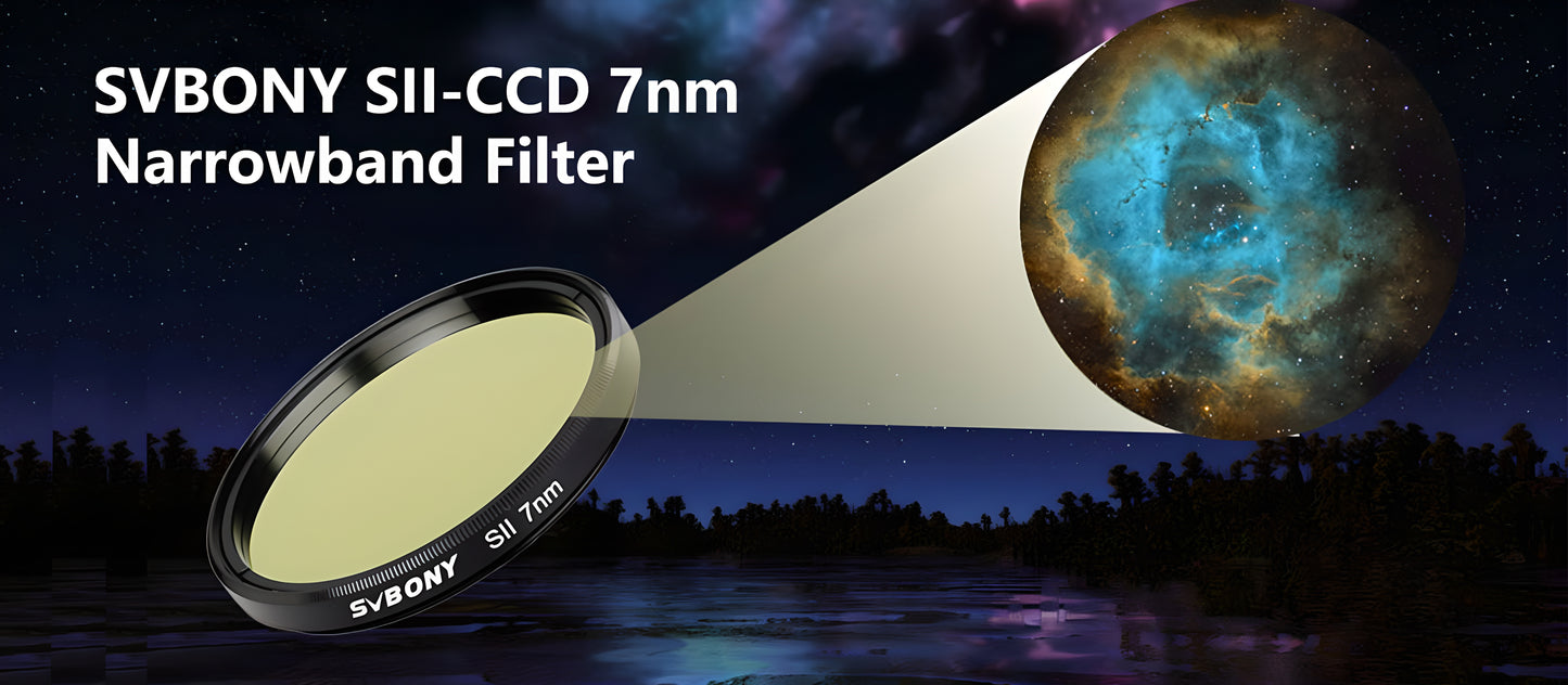 Filtre SII 2 Pouces 7nm pour Astrophotographie - SVBONY