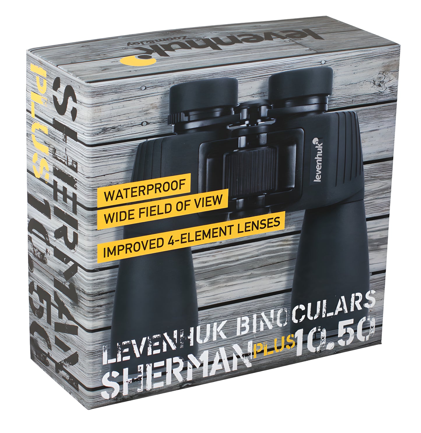 Jumelles étanches 10x50 Porro BaK-4 Sherman PLUS - Levenhuk