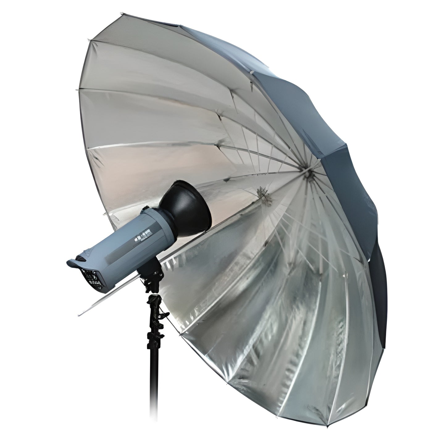 Parapluie réflecteur jumbo argenté/noir 162 cm Bresser SM-09