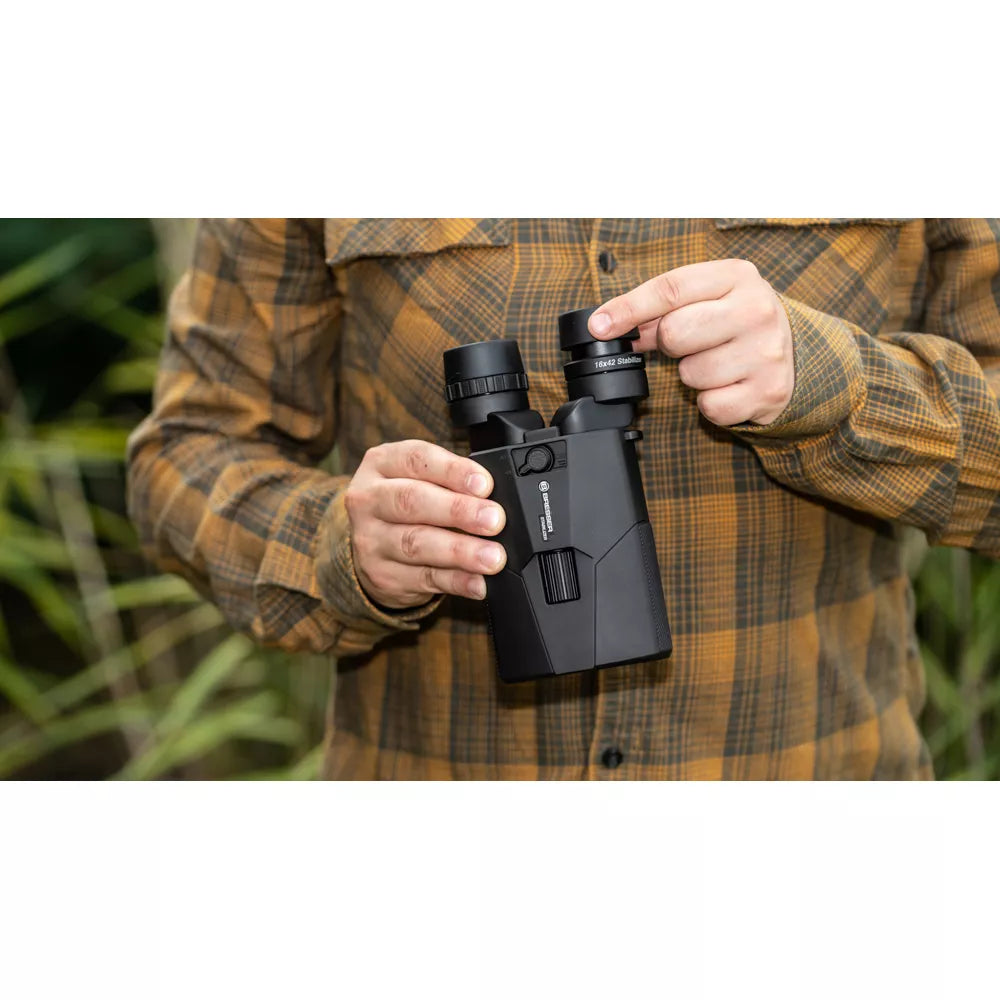 Jumelles stabilisateur d'image 16x42 STABILIZER OIS – observation sans tremblement pour l'astronomie - BRESSER