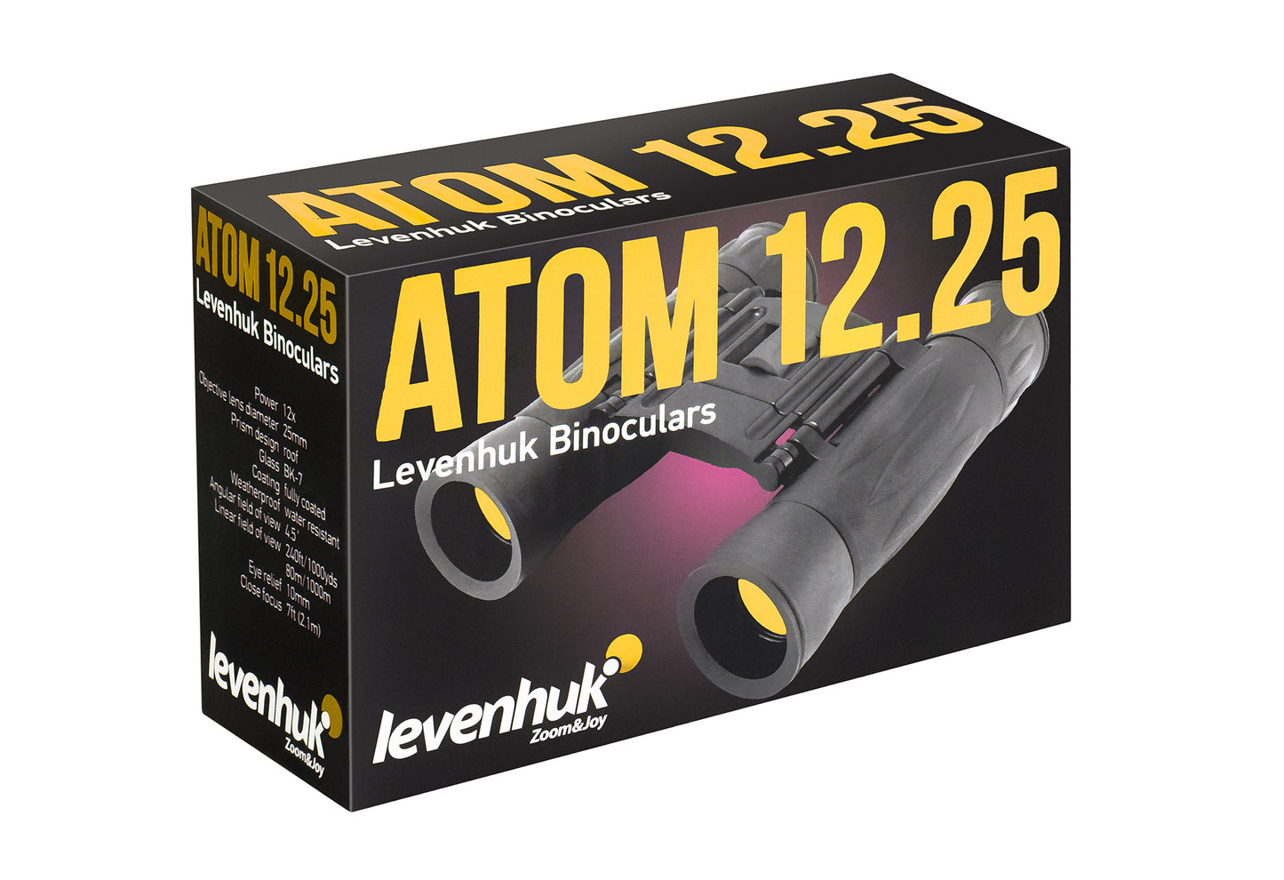 Jumelles compactes 12x25 Atom pour voyage - Levenhuk
