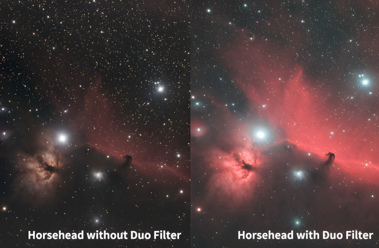 Filtre Duo-Band 2 en 1 H-Alpha / O-III pour l'astronomie - ZWO