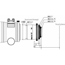 Réducteur de focale 0,7x pour FF107 et FF130 - ZWO