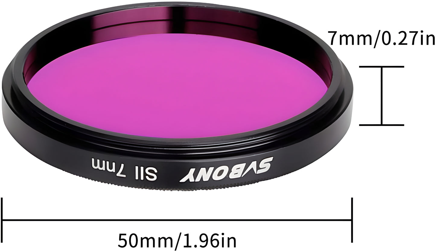 Filtre SII 2 Pouces 7nm pour Astrophotographie - SVBONY
