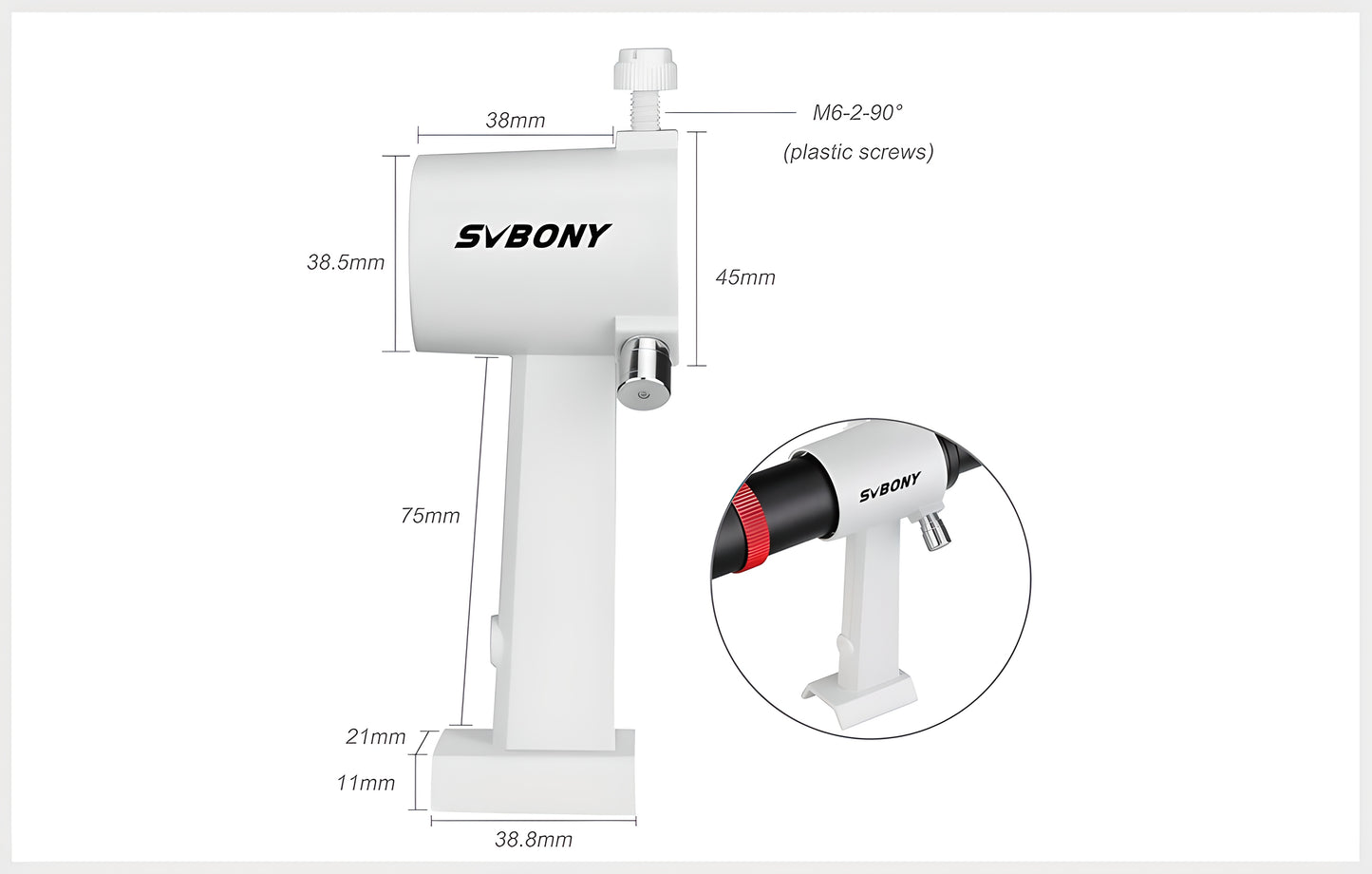Chercheur Droit 6x30 120mm - SVBONY