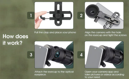 Adaptateur Universel pour Smartphone vers Appareil Optique - SVBONY