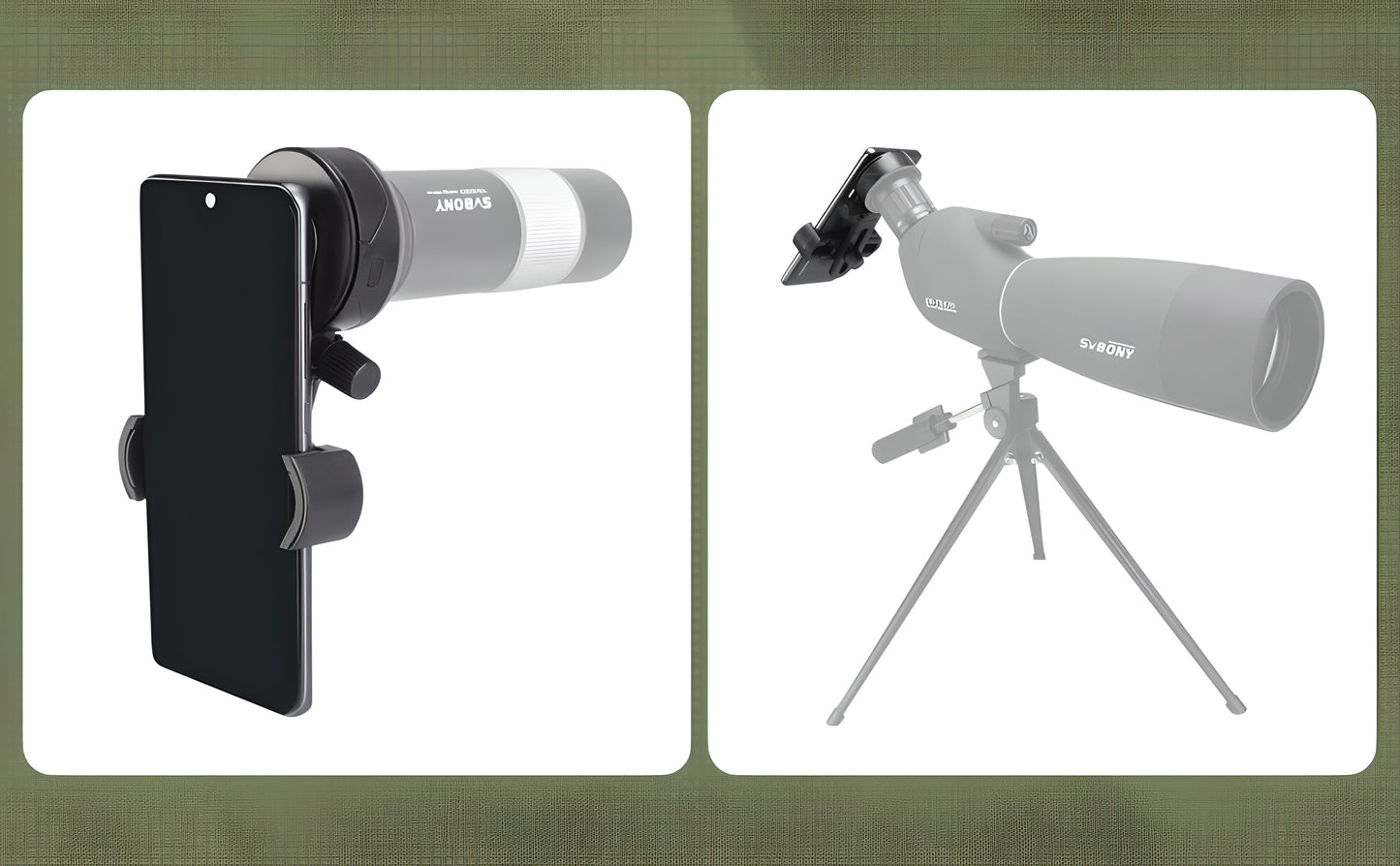 Adaptateur Universel pour Smartphone vers Appareil Optique - SVBONY