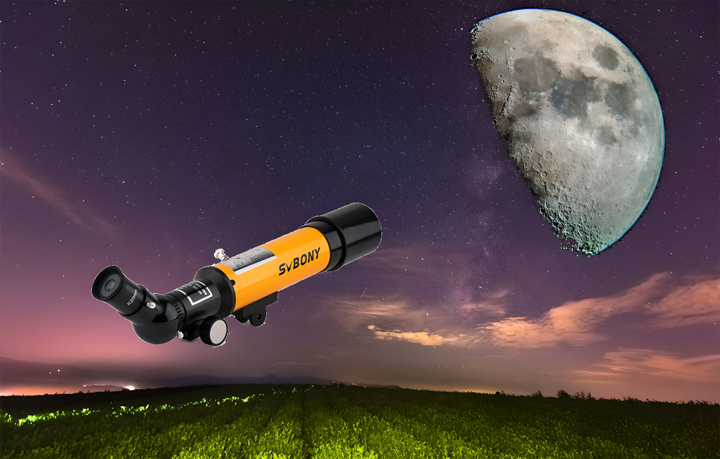 Télescope pour l'Astronomie SVBONY SV502 pour Enfants - 50mm