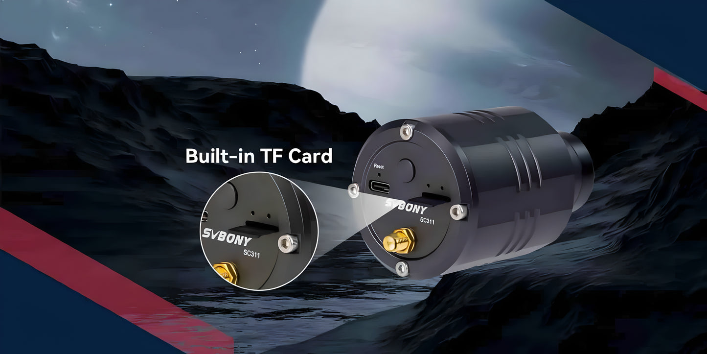 Caméra d'Astronomie WiFi SC311 IMX662 pour Astrophotographie Planétaire et EAA - SVBONY