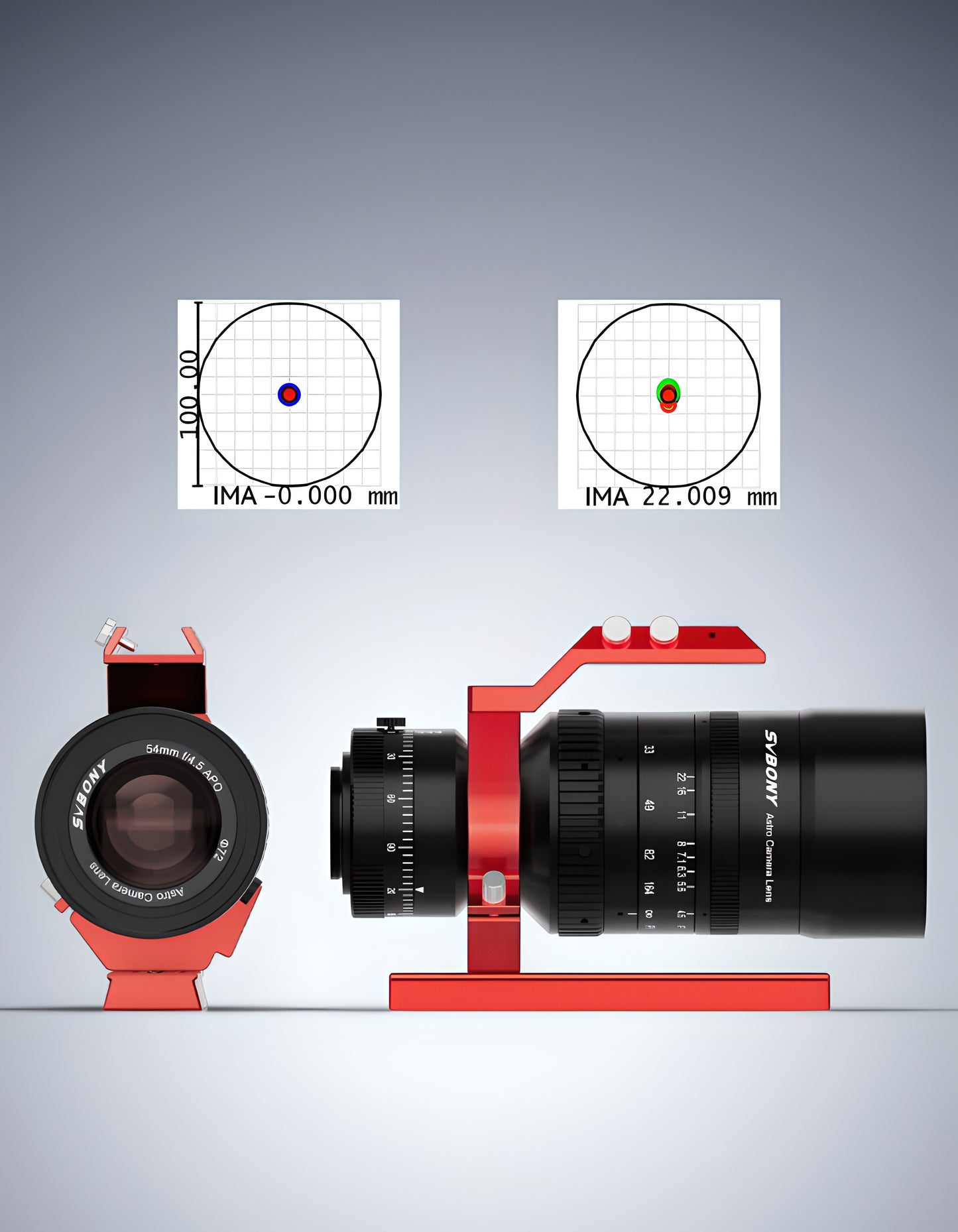 Objectif Astrograph APO 54mm f/4.5 pour Photographie Astronomique plein format - SVBONY