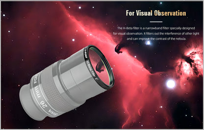 Filtre H-Beta SVBONY SV132 25nm pour Télescope 2 pouces