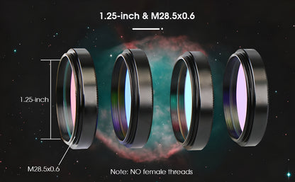 Kit de Filtres LRGB 1,25" et 2" pour Astrophotographie - Svbony