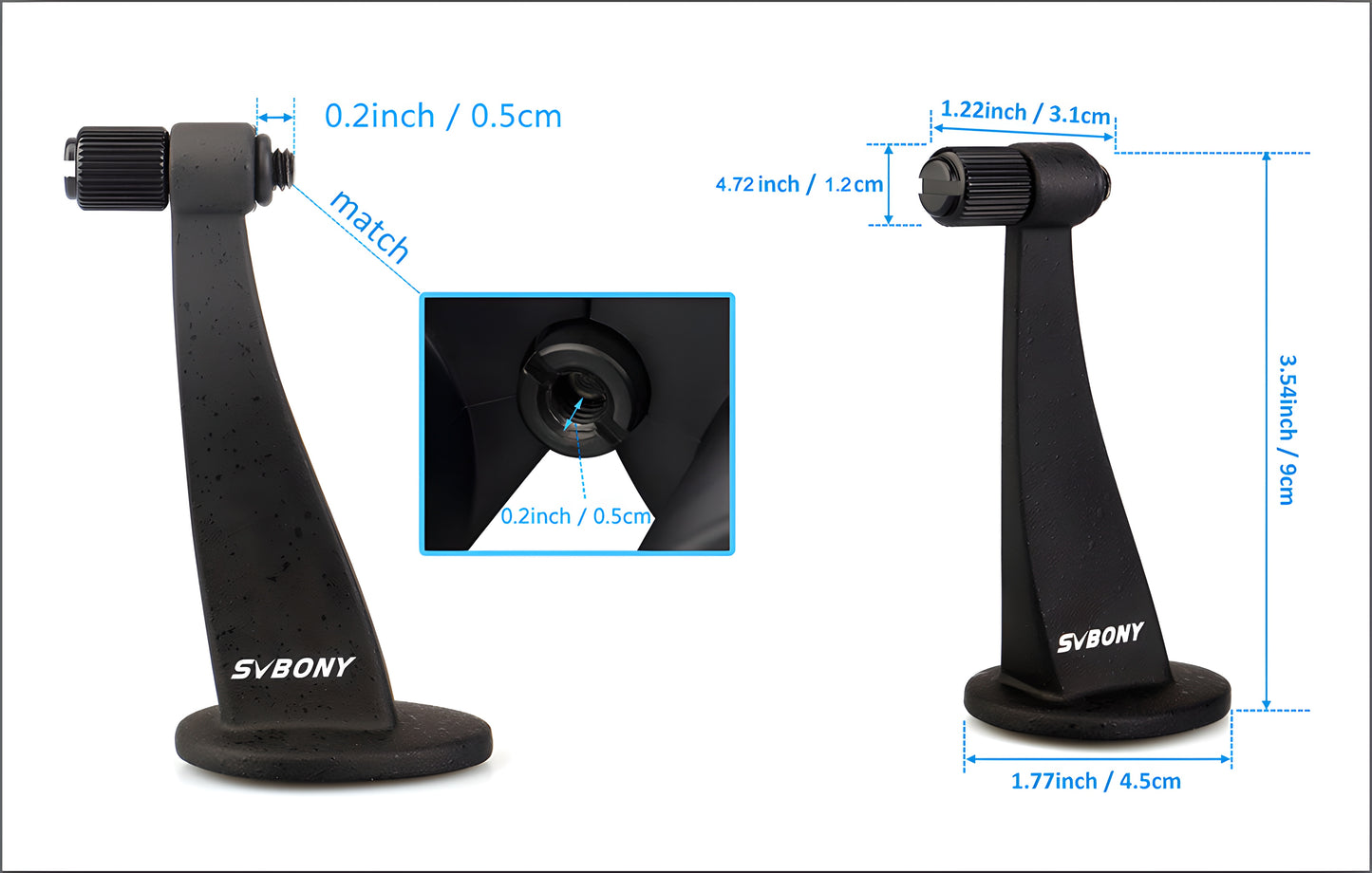 Adaptateur de Trépied en Métal pour Jumelles - Svbony SV111