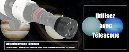 Caméra Planétaire Couleur SV505C IMX464 Sensible à l’IR pour l'Astronomie - SVBONY
