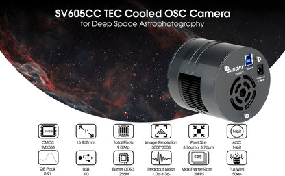 Caméra SV605CC OSC pour Astrophotographie Profonde IMX533 - SVBONY