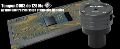 Caméra Planétaire Couleur SV505C IMX464 Sensible à l’IR pour l'Astronomie - SVBONY