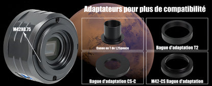 Caméra Planétaire Couleur SV505C IMX464 Sensible à l’IR pour l'Astronomie - SVBONY