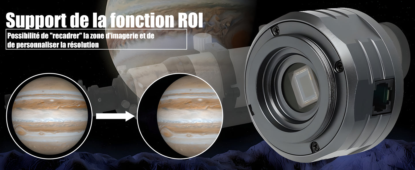 Caméra Planétaire Couleur SV505C IMX464 Sensible à l’IR pour l'Astronomie - SVBONY