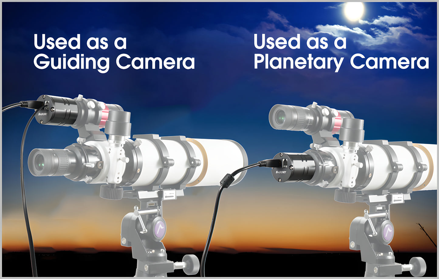 Caméra Monochrome 2MP SV305M Pro USB 3.0 avec Port ST4 pour l’Astrophotographie - SVBONY