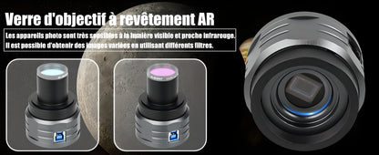 Caméra Planétaire Couleur SV505C IMX464 Sensible à l’IR pour l'Astronomie - SVBONY