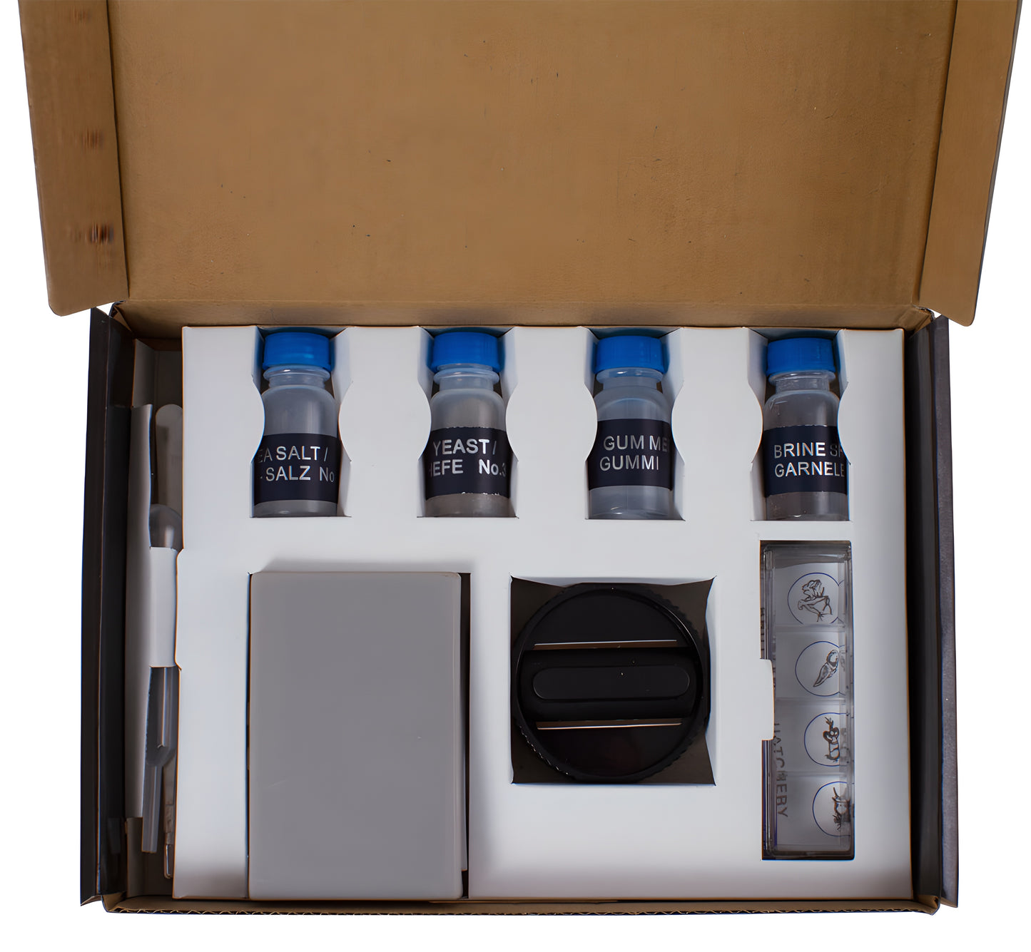 Kit d’expériences pour microscope avec guide et accessoires Levenhuk