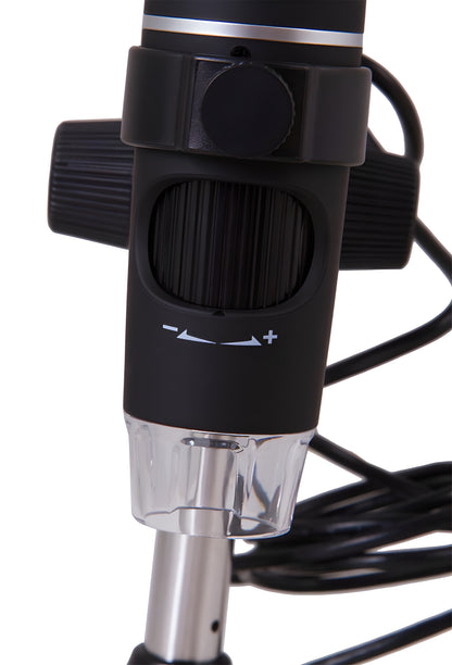 Microscope Numérique USB 5 Mpx 10–300x avec Trépied et Logiciel de Mesure - Levenhuk