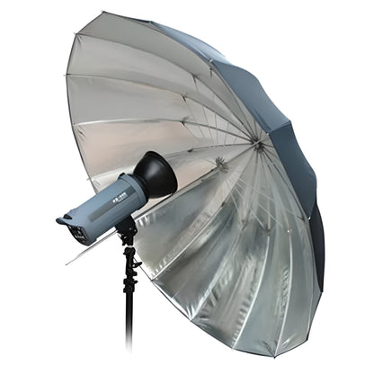 Parapluie réflecteur jumbo argenté/noir 162 cm Bresser SM-09