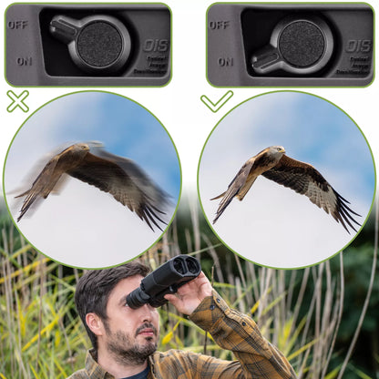 Jumelles stabilisateur d'image 16x42 STABILIZER OIS – observation sans tremblement pour l'astronomie - BRESSER