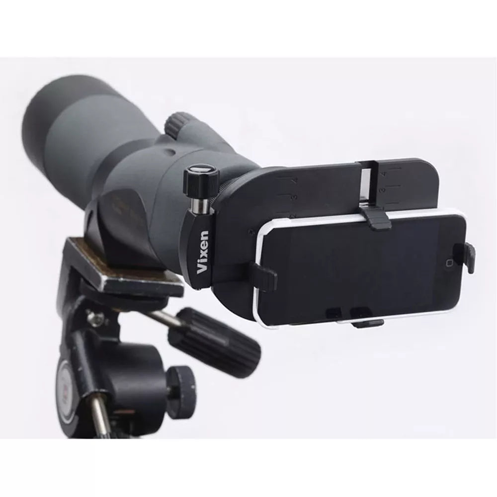 Support smartphone Vixen universel pour jumelles, télescopes, longues-vues et microscopes – Transformez votre smartphone en appareil photo pour l'astronomie - Vixen