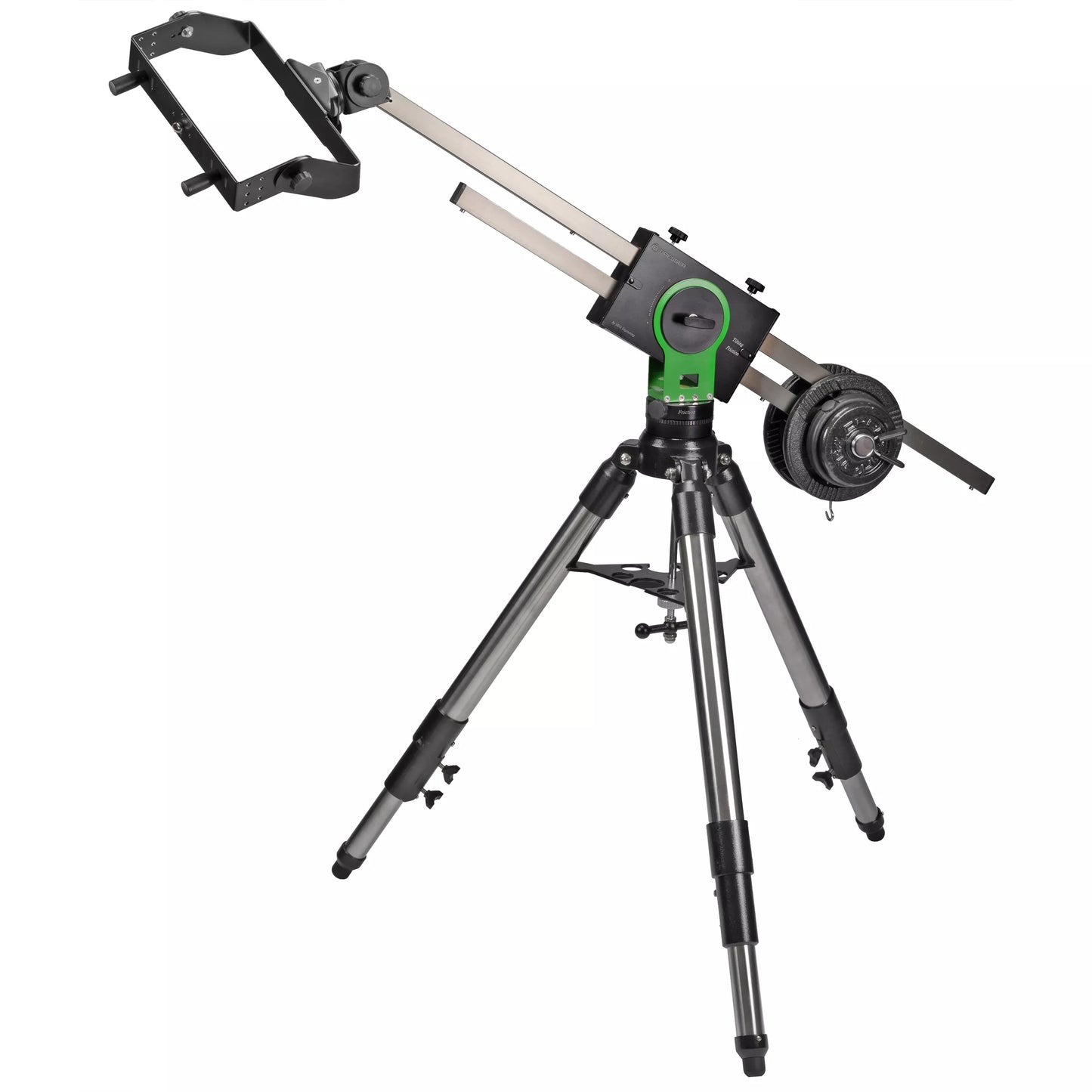 Monture binoculaire Slider avec trépied en acier inoxydable pour l’observation du paysage et du ciel - BRESSER