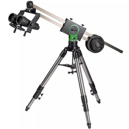Monture binoculaire Slider avec trépied en acier inoxydable pour l’observation du paysage et du ciel - BRESSER