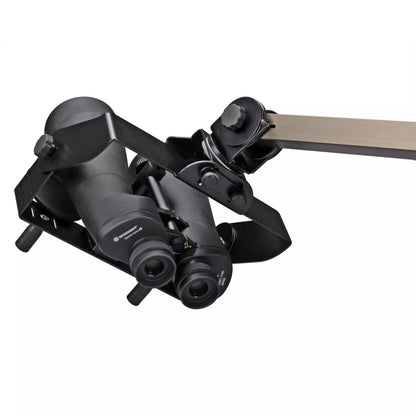 Monture binoculaire Slider avec trépied en acier inoxydable pour l’observation du paysage et du ciel - BRESSER
