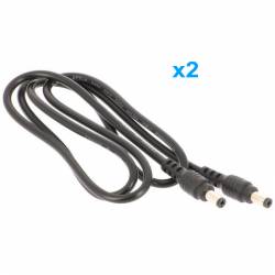 Ensemble de 5 câbles d'alimentation 5,5/2,1 mm pour l'astronomie - ZWO