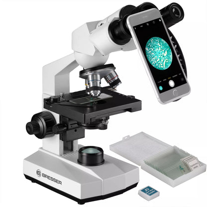 Microscope biologique binoculaire 40x-400x Erudit Basic BRESSER