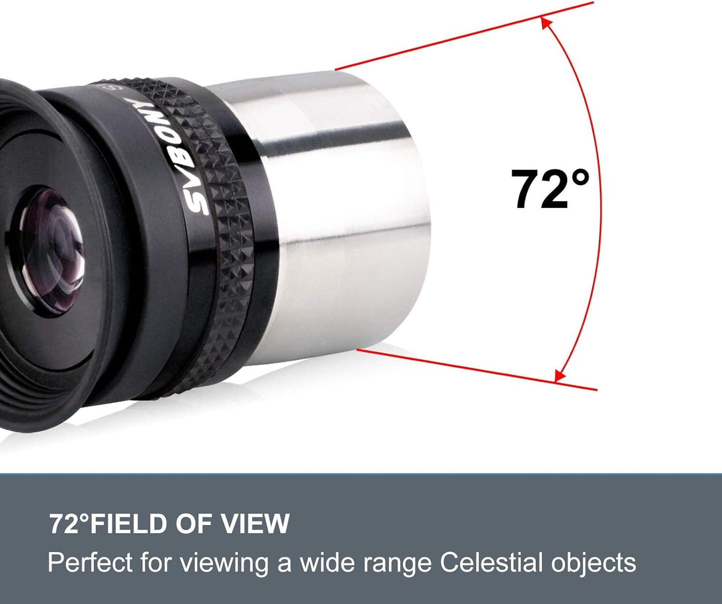 Oculaire Super Grand Champ 34mm 72° pour Observation de DSO - Svbony