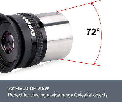Oculaire Super Grand Champ 34mm 72° pour Observation de DSO - Svbony