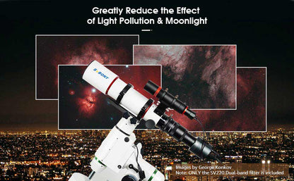 Filtre Dual-Band Nébulaires 2" SV220 - SVBONY