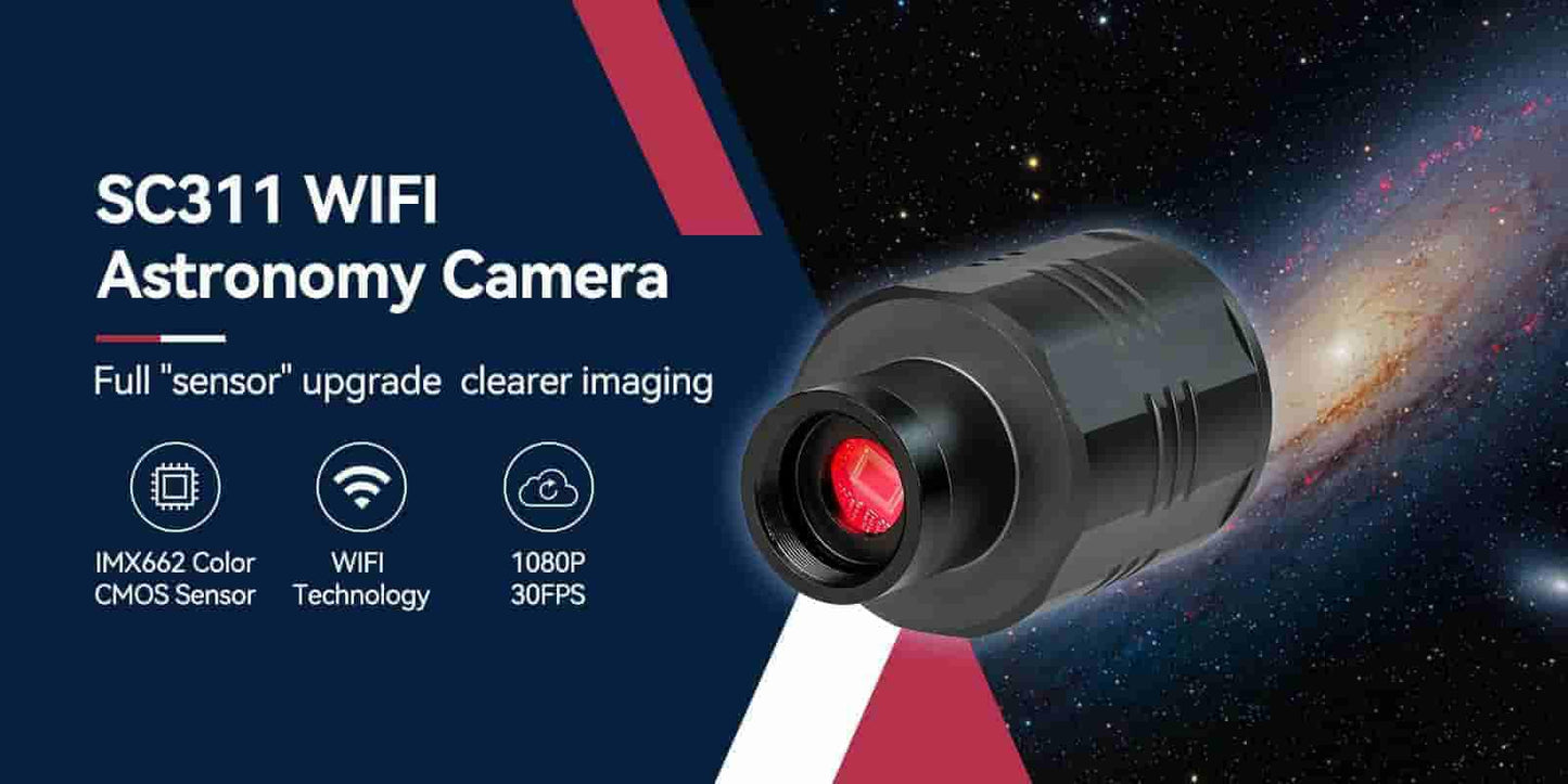 Caméra d'Astronomie WiFi SC311 IMX662 pour Astrophotographie Planétaire et EAA - SVBONY