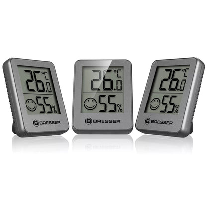 Set of 3 ClimaTemp Hygro indicators anthracite
