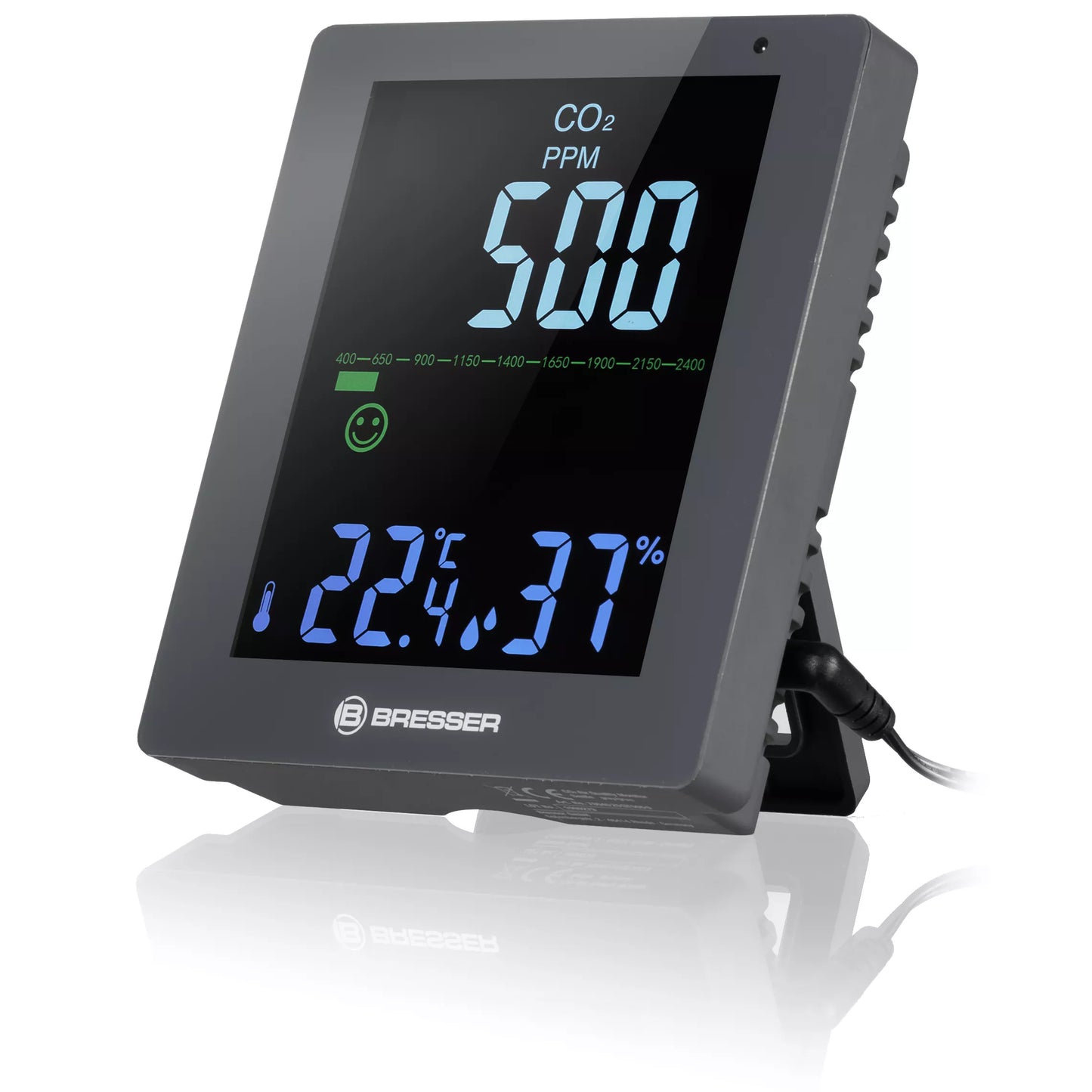 Moniteur de qualité de l'air CO2 Smile - Bresser