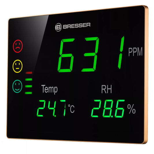Moniteur de qualité de l'air CO2 Smile XXL - Bresser
