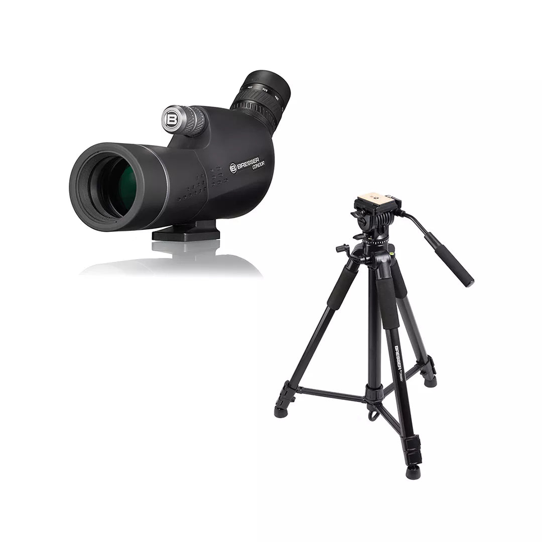 Longue-vue étanche 15-45x50 avec trépied vidéo TR-688V - BRESSER Condor Gen II