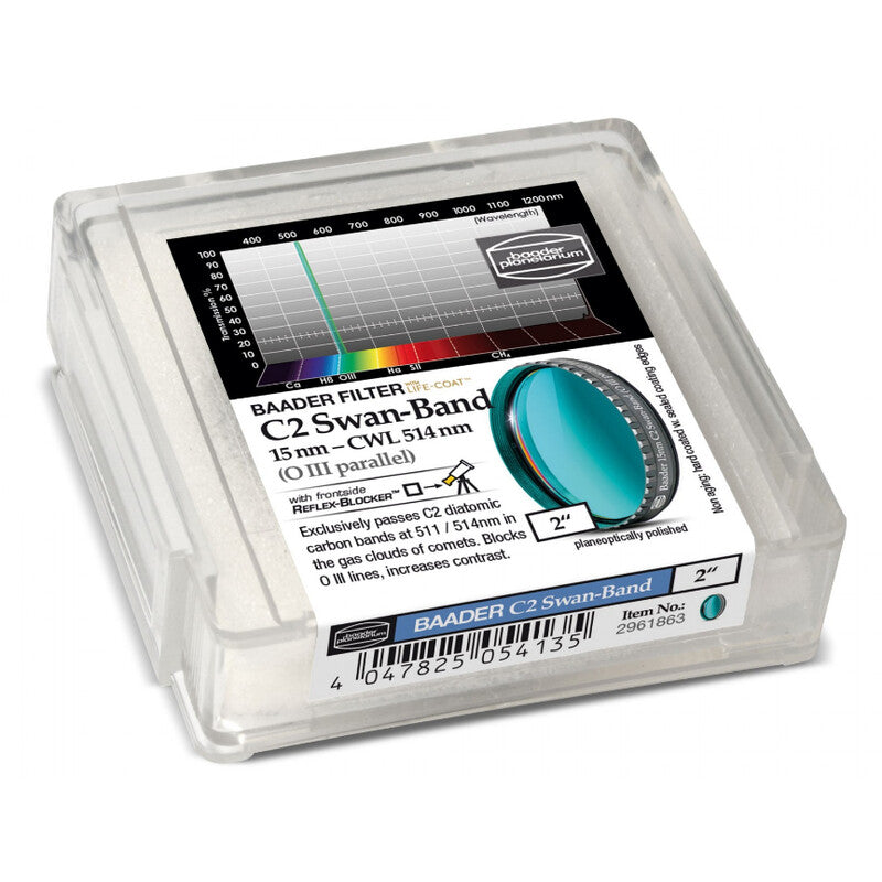 Filtre C2 Swan-Band 15nm 2” pour Comètes - Baader