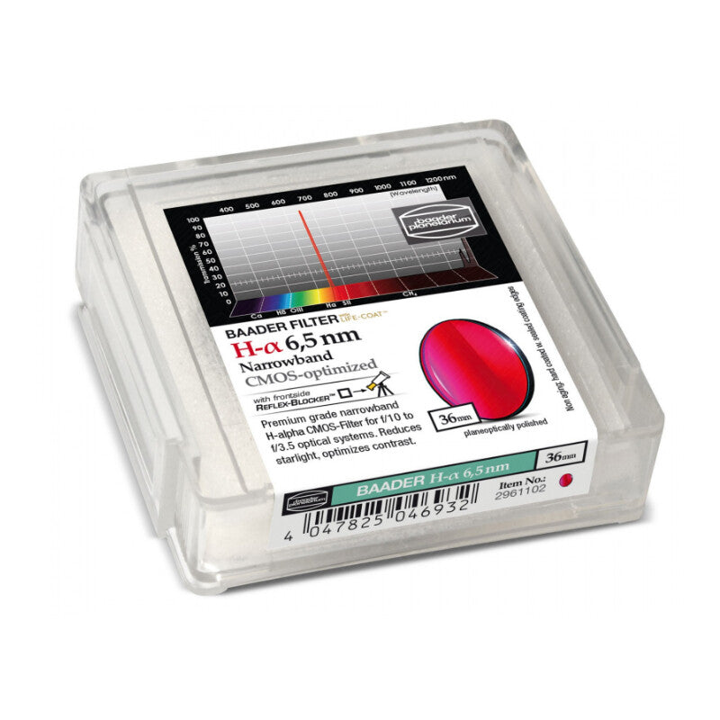 Filtre H-alpha CMOS Narrowband 36 mm pour l'astronomie - Baader