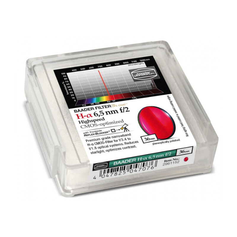 Filtre H-alpha CMOS f/2 Highspeed 36mm pour observation et photographie - Baader