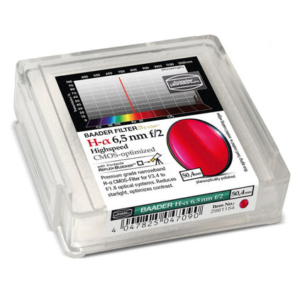 Filtre H-alpha CMOS f/2 Highspeed 50,4mm pour l'astronomie - Baader