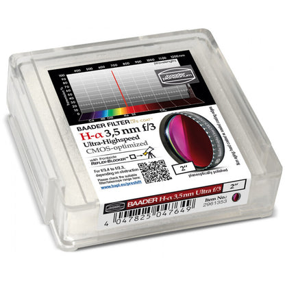 Filtre H-alpha 2" f/3 Ultra-Highspeed pour CMOS - Optimisé pour Nébuleuses - Baader Planetarium