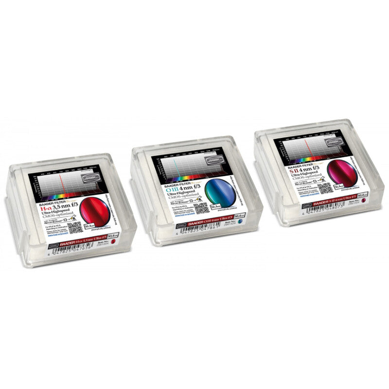 Filtre Schmalband H-alpha / OIII / SII CMOS f/3 Ultra-Haute Vitesse 50,4 mm - Baader