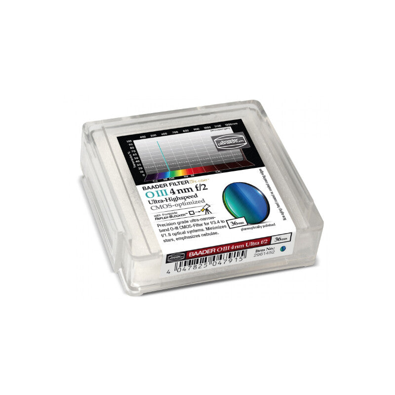 Filtre OIII CMOS f/2 Ultra-Highspeed 36 mm - Baader